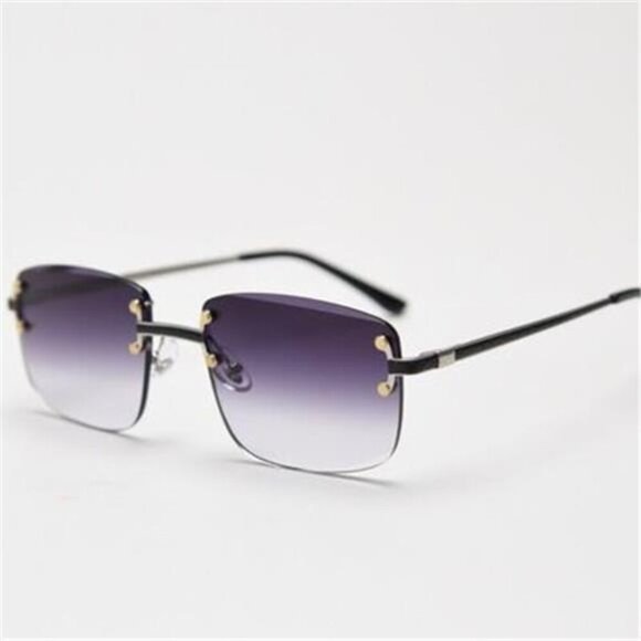 Rimless Gradient Tinted Sunglasses